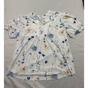 Boho Cottagecore Floral Peasant Top – NWT XL